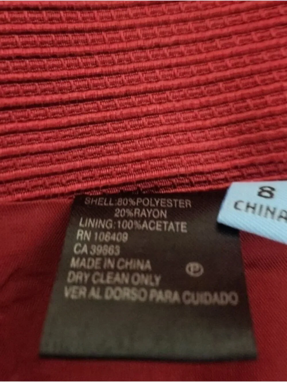 Antonio Melani Garnet Red Textured Pencil Skirt – Size 8 (NWT)